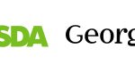 Logos of ASDA and George, showcasing retail and fashion brands in bold green and sleek black fonts, side by side