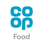Co-op Food logo in blue text above the word Food in grey on a white background