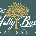 Logo of The Holly Bush at Salt featuring a stylised golden tree on a dark background.